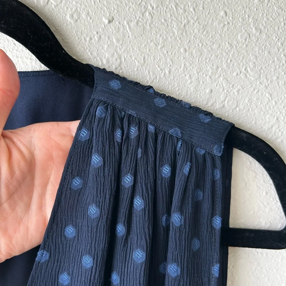 Burberry Brit Sleeveless Embroidered Pleated Mini Dress - Picture 4 of 8